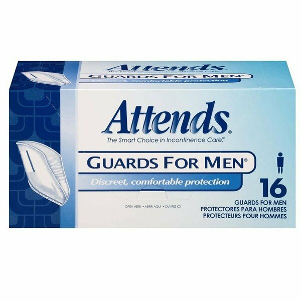 Attends Guards For Men Bladder Control Pad, 16PK MG0400